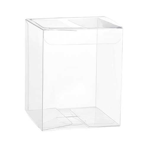 Boîtes PVC Transparent 8x8x10cm,Sachets à Dragées,pour Bonbonnière,Bougies et cadeaux de fête