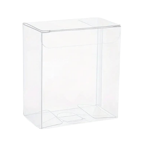 Boîtes PVC Transparent 9x9x3cm,Sachets à Dragées,pour Bonbonnière,Bougies et cadeaux de fête